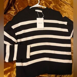 EVERLANE boxy sweater in everyday cotton SMALL NWT